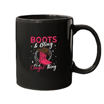 Discover Boots And Bling It's A Cowgirl Thing Mugs