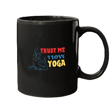 Discover Trust me I love yoga Mugs
