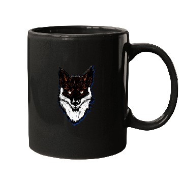 Discover Vector illustration of fox head Mugs classique