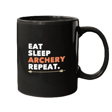 Discover Archery Eat Sleep Archery Repeat Mugs