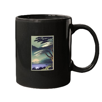 Discover Experience the Serenity of Rainforest Night Mugs