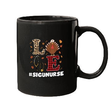 Discover Funny SICU Nurse Thanksgiving Costume Mugs