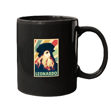 Discover Leonardo Da Vinci Vintage Colors Mugs