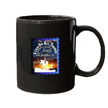 Discover I Can Do All Things Through Christ.Bible, Sunset Mugs