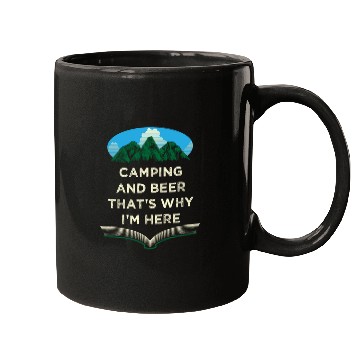 Discover Camping and Beer Camper Drinking Camp Drinker Beer Mugs