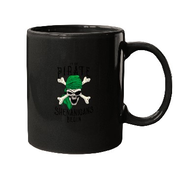 Discover Let The Pirate Shenanigans Begin - Pirate Skull Mugs