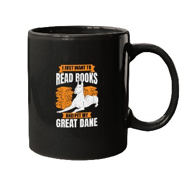 Discover Great Dane German Mastiff Dog Reading Lover Mugs