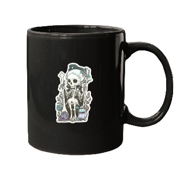 Discover cute Tarot Card Skeleton Nu Goth Mugs