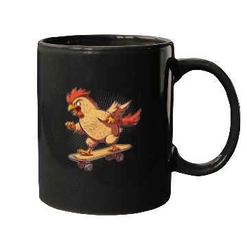 Discover Chicken Farmer Chicken Whisperer Skateboard Lover Mugs