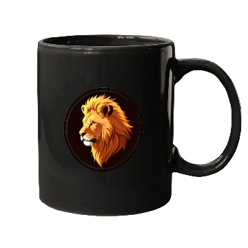 Discover Lion logo Mugs