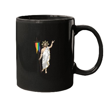 Discover LGBT Jesus Equal Rainbow Christian Mugs