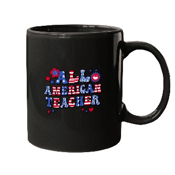 Discover Groovy All American Teacher Mugs