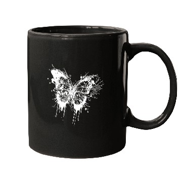Discover Tattoo Ink Splash Butterfly Mugs