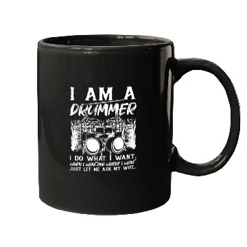 Discover Funny Drum Player Drummer Musician Drum Player Mugs