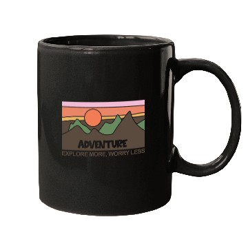 Discover Mountains Nature Adventure Outdoor Mugs