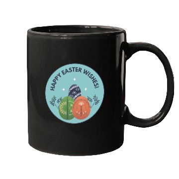 Discover Blue Happy Easter Wishes Mugs