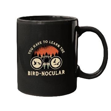 Discover Bird Watching The Bird Nocular Retro Bird Watcher Mugs