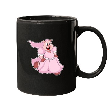 Discover Pig As Bride With Wedding Dress Mugs