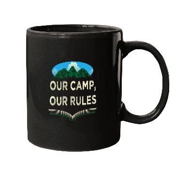 Discover Our Camp Our Rules Summer Wildlife Tropical Outdoo Mugs