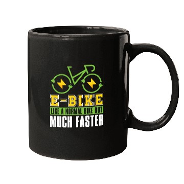 Discover Cycling Cyclist E Bike Mugs