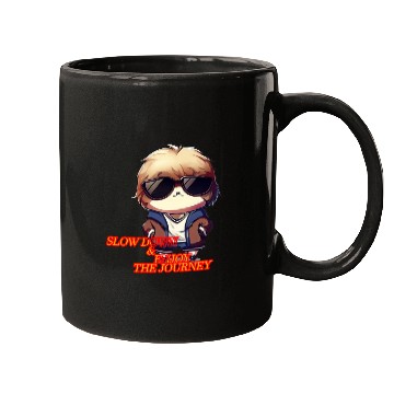 Discover Cool Sloth "Slow down and enjoy the journey" Mugs