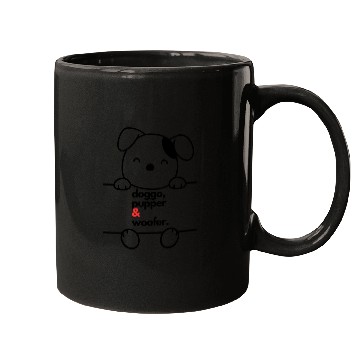Discover Dog Pup And Woof Mugs