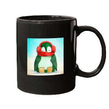 Discover Sleepy Penguin Taking a Nap Mugs