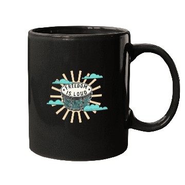 Discover Bongo Drum Freedom Is Loud Music Lover Mugs