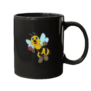 Discover Bee With Flower Mugs