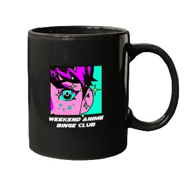 Discover Weekend Anime Binge Club Kawaii Japanese Cute Japa Mugs