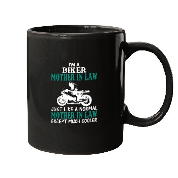 Discover I'M A BIKER MOTHER IN LAW Mugs