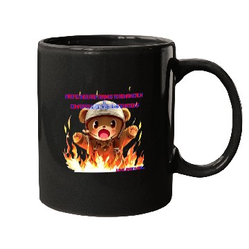 Discover Stay Calm FireFighter Bear Mugs