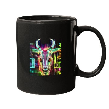 Discover Neon Baphomet Mugs