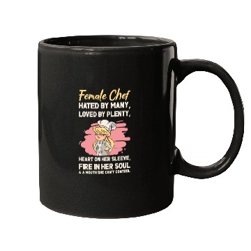 Discover Female Chef Cooking Meals Food Lover Mugs