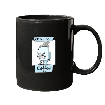 Discover Ok But First Coffee Funny Coffee Lover Humor Mugs