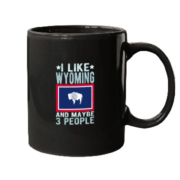 Discover Wyoming Flag US State Mugs