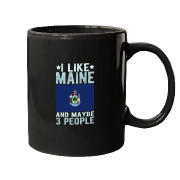 Discover Maine Flag US State Mugs
