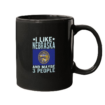 Discover Nebraska Flag US State Mugs