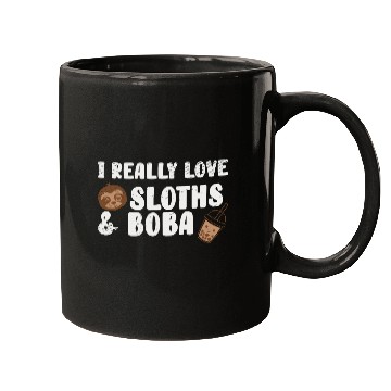 Discover Cute Lazy Sloth Boba Tea Sweet Bubble Tea Mugs