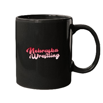 Discover Nebraska Wrestling (State Colors) Mugs