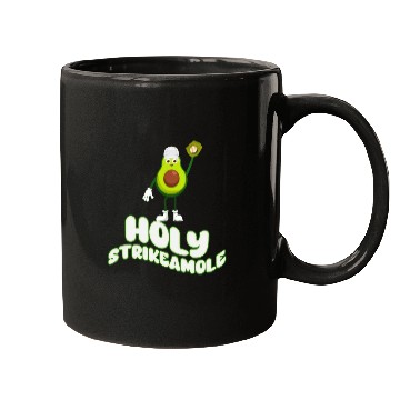 Discover Holy Strikeamole Baseball Softball Avocado Mugs