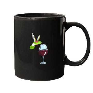 Discover Hummingbird Drinking Wine Birdwatching Hummingbird Mugs