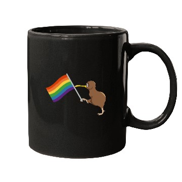 Discover Rainbow Kiwi Pride Mugs