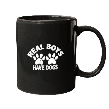 Discover Real Boys Have Dogs Mugs