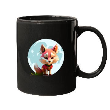 Discover Wolf howling at the moon graphic Mugs