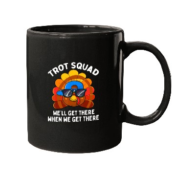 Discover Turkey Trot Squad Funny Thanksgiving Running Costu Mugs