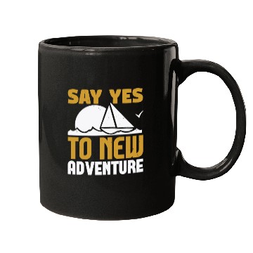 Discover Say Yes to New Adventure Mugs
