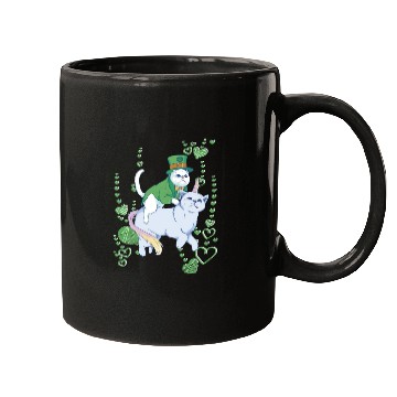 Discover Kleeblatt Ireland cat unicorn green st Patricks Da Mugs