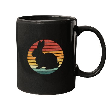 Discover Bunny Lover - Vintage Sunset Bunny Mugs