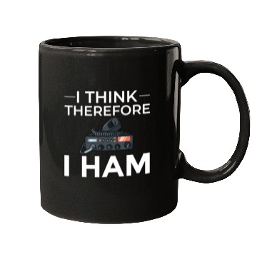 Discover Think Therefore Ham Radio nostalgia Mugs